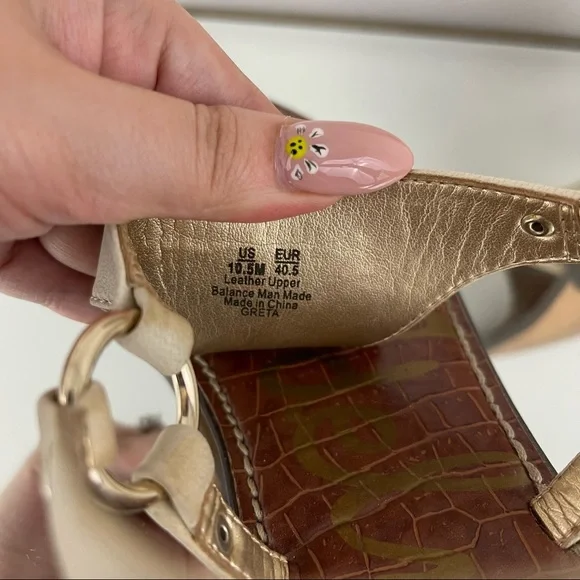 SAM EDELMAN Creme White Nubuck Leather Suede Greta Thong Sandal Flip Flops - Picture 11 of 12